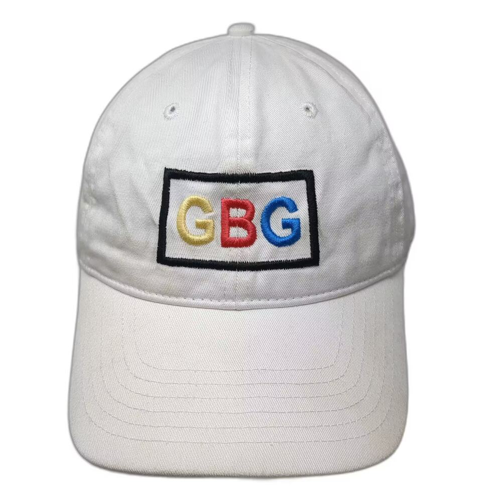 Authentic Pigment Baseball Cap White Yellow OS GoBeGreat GBG Embroidered hat